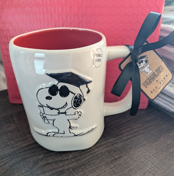 Rae Dunn Other - Snoopy Graduation Rae Dunn Peanuts Collab Mug